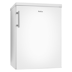 Amica Kühlschrank mit Gefrierfach, 85cm Höhe, weiß, Energieeffizienzklasse D, Nutzinhalt total: 136 Liter, Kühlen: 117 Liter, Gefrieren: 19 Liter, Kühlen: Abtauung automatisch, 1 Glasablage, 1 Stück Gemüseschublade, 3 Stück Türablagen, LED-Beleuchtung, abnehmbarer Deckel, Gefrieren: Abtauung manuell, 1 Stück Gefrierfächer mit Klappe, LED-Beleuchtung im Kühlbereich, HxBxT 850x600x648mm Nr. KS 15915