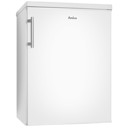 Amica Vollraum-Kühlschrank, 85cm Höhe, weiß, Energieeffizienzklasse E, Nutzinhalt total: 156 Liter, Kühlen: 156 Liter, Kühlen: Abtauung automatisch, 2 Glasablagen, 1 Stück Gemüseschublade, 3 Stück Türablagen, LED-Beleuchtung, abnehmbarer Deckel, LED-Beleuchtung im Kühlbereich, HxBxT 850x600x648mm Nr. VKS 15917 W