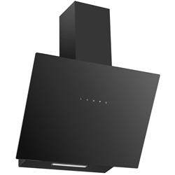 Amica Kaminhaube KHF 664 630 S, Simple, 60cm, Schwarzer Glasschirm, max. Gebläseleistung 620 m³h, Energieeffizienzklasse A, Abluft-/Umluftbetrieb Steuerung durch Sensor Touch inkl. 1 Fettfilter, HxBxT 758-1138x600x376mm Nr. KHF 664 630 S