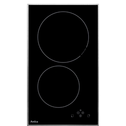 Amica Autarkes Induktionskochfeld, 30 cm, Edelstahlrahmen, Sensorsteuerung, 2 Kochzonen, davon 2 mit Booster, Kurzzeitwecker, Restwärmeanzeige Nr. KMI 751 100 E
