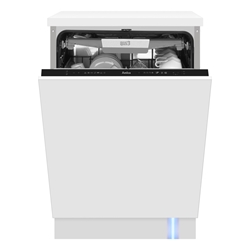 Amica Einbau-Geschirrspüler, vollintegriert, 60 cm, schwarz, 14 Maßgedecke, 7 Spülprogramme, 5 Temperaturen, 14 Maßgedecke 7 Programme, mit Automatikprogramm, BlueDot, Türöffnung nach Programmende Nr. EGSPV 594 400