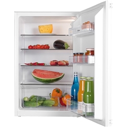 Amica Vollraum-Kühlschrank, 880 mm Nische, Schlepptür-Technik, Inverter, Energieeffizienzklasse E, Nutzinhalt total: 135 l, Kühlen: 135 l, Inverter Kompressor, Tür-Offen-Alarm, Kühlen: Abtauung, Glasablage, 1 Stück Gemüseschublade, LED-Beleuchtung, seitlich, Luftschallemission: 35 dB(A)re1pW, Klasse: B, HxBxT 871 x 540 x 540 mm Nr. EVKS 16172/1