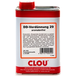 Clou DD-Verdünnung 29 a 1 Liter, für DD & DDS-Lacke Nr. 00029.00000