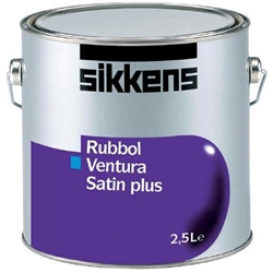 Rubbol Ventura Satin weiß, a 2,5 Liter, lösemittelhaltiger Alkydharzlack seidenglänzend (GG: 38,5 GU/60°) für außen Nr. 11143600