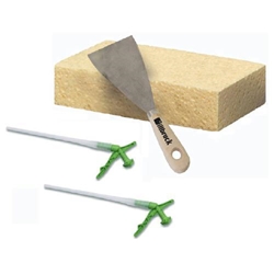 Illbruck Starter-Set beinhaltet: 2x AA210 Adapterröhrchen, 1x Spachtel, 1x Schwamm (Fugenfüller FJ 100 muss separat erfasst werden!) Nr. 343403