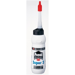 Ponal Holzleim Super 3 PPL12 Flasche a 420 gr. Wasserfester D3-Universal- Holzleim innen & außen nach DIN EN 204/ WATT 91