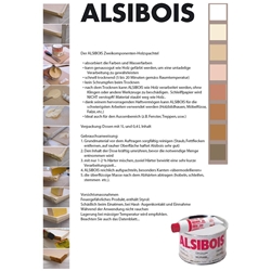 Alsibois 2 K-Holzspachtel 400ml inklusiv Härter Weiß