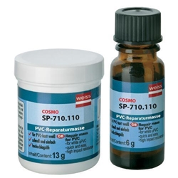 PVC-Reparaturmasse Mini-Set weiß a 19g COSMO SP-710.110 (ALT: Cosmofen RM) Nr. SP-710.110.SET37