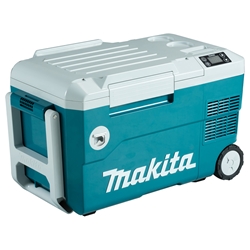 Makita Akku-Kühl- und Wärmebox DCW180Z, 18V - 12V/24V KFZ, 230V, -18° C bis +60° C, ink. Schultergurt, 12/24V Adapter KFZ, Steckernetzteil (ohne Akku und Ladegerät)