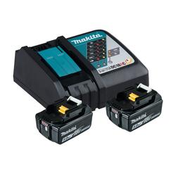 Volltreffer Makita Akku-Maschinenset bestehend aus: DDF485Z, DHR243Z, DGA511Z, DJR187ZK, DCG180ZX, DMR115, Power Source Kit 2x Akkus 18V 5,0Ah und Ladegerät DC18RC