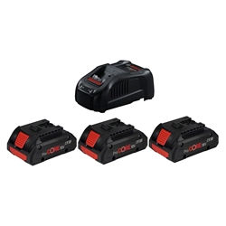 Bosch Starter-Set: 3 x Akku ProCORE18V 4.0Ah + Schnellladegerät GAL 1880 Nr. 0615990N2G