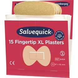 CEDERROTH Salvequick Nachfüllpack 6x15 Pflaster, Fingerspitzen extra groß