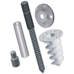 Tox Fallrohrbefestigung Thermo Vario M10x110mm für 30-60mm Wandabstand (4 Satz im Beutel) Nr. 072600351