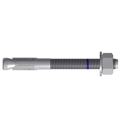 Tox Bolzenanker S-Fix Pro, verzinkt mit U-Scheibe & Sechskantmutter M12x110/14 KT, F120, ETA/CE Nr. 04010223