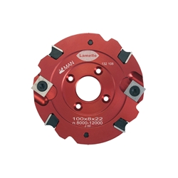 Lamello Wendenschneidenfräser für Nutfräsmaschine, HW, Ø 100mm x 8mm x Ø 22mm, Z4+V4, NL 4, für Clamex S-18 Nr. 132108