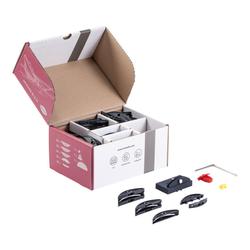 Lamello LC P-16 Starterset, Lieferumfang: 20 Stk. LC P-16x11, 20 Stk. LC P-16x17, 20 Stk. LC P-16x22, 20 Paar Clamex P-14/10, 1 Stk. Positionierclip, 1 Stk. Clamex P Bohrlehre, Wechsellamelle P-16, 1 Stk. Tiefenstelleraufsatz 2mm, 1 Stk. Sechskant Stiftschlüssel, SW 4mm, 75x55mm Nr. 145700