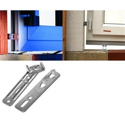 Fensteranker 455-011 200mm drehbar, Veka-Softline 82mm, Veka-Alphaline 90, Veka-Softline 70 AD u. MD/ Topline AD (70mm) Swingline, Veka Topline/Softline (76mm), Laschenmaß: 200/25/1,25mm