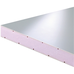 Verbundplatte PVC/XPS 29x1500x3000mm weiß matt 1,5mm Deckschicht 251 Veka weiß