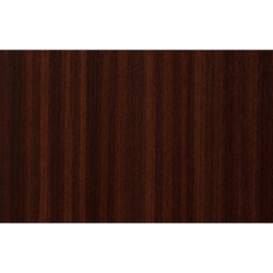 Dekor-Verbundplatte PVC weiß/HPL Renolit 36x1300x3050mm 2097013-167 einseitig weiß / Mahagoni genarbt, U-Wert 0,88 W/m² K