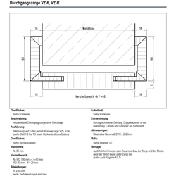 Jeld-Wen Dufu Eiche hell 1985x860x270mm