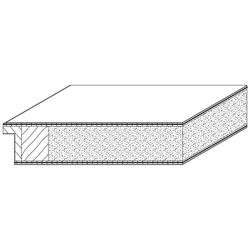 Prüm Schallschutztürblatt SD32 1985x985mm KK III, Din Links, Eckig, Weißlack, PZ-Schloß, Bänder V0026WF vernickelt, absenkbare Bodendichtung