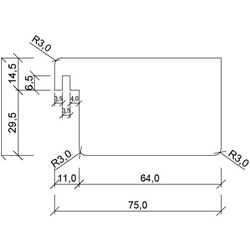 Prüm Blendrahmen BLE 1985x860mm DIN Rechts Weisslack