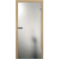 Prüm Ganzglastürblatt ESG 8mm 834x1972mm DIN Rechts Float Satiniert, Junior Band Studio Schlossbohrung