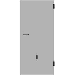 Prüm Schallschutztürblatt SD 32 SK 1 Klimaklasse 3, CPL weißlack, Rundkante mit 3 Fach Verriegelung, mit abs. Bodendichtung 860x1985mm Din rechts