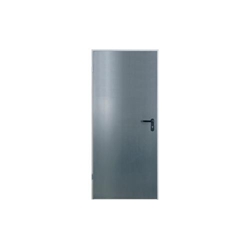 Hörmann Stahltür T30-1 H8-5 verz./grund. mit Eckzarge, 2-seitig gefälzt BRM 875x2125mm Li/Re verwendbar mit Federband 4-seitig umlaufende Dichtung mit Drückergarnitur KS-Schwarz Nr. 341011