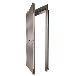 Teckentrup Stahltürelement T30-1 Typ FSA-62 Rauchdicht, mit Eckzarge, ohne Bodeneinstand 875x2000mm DIN Rechts, mit abs. Bodendichtung, OTS Dorma Match, zugelassen für Brandschutzschaum Artikelnr. 891055